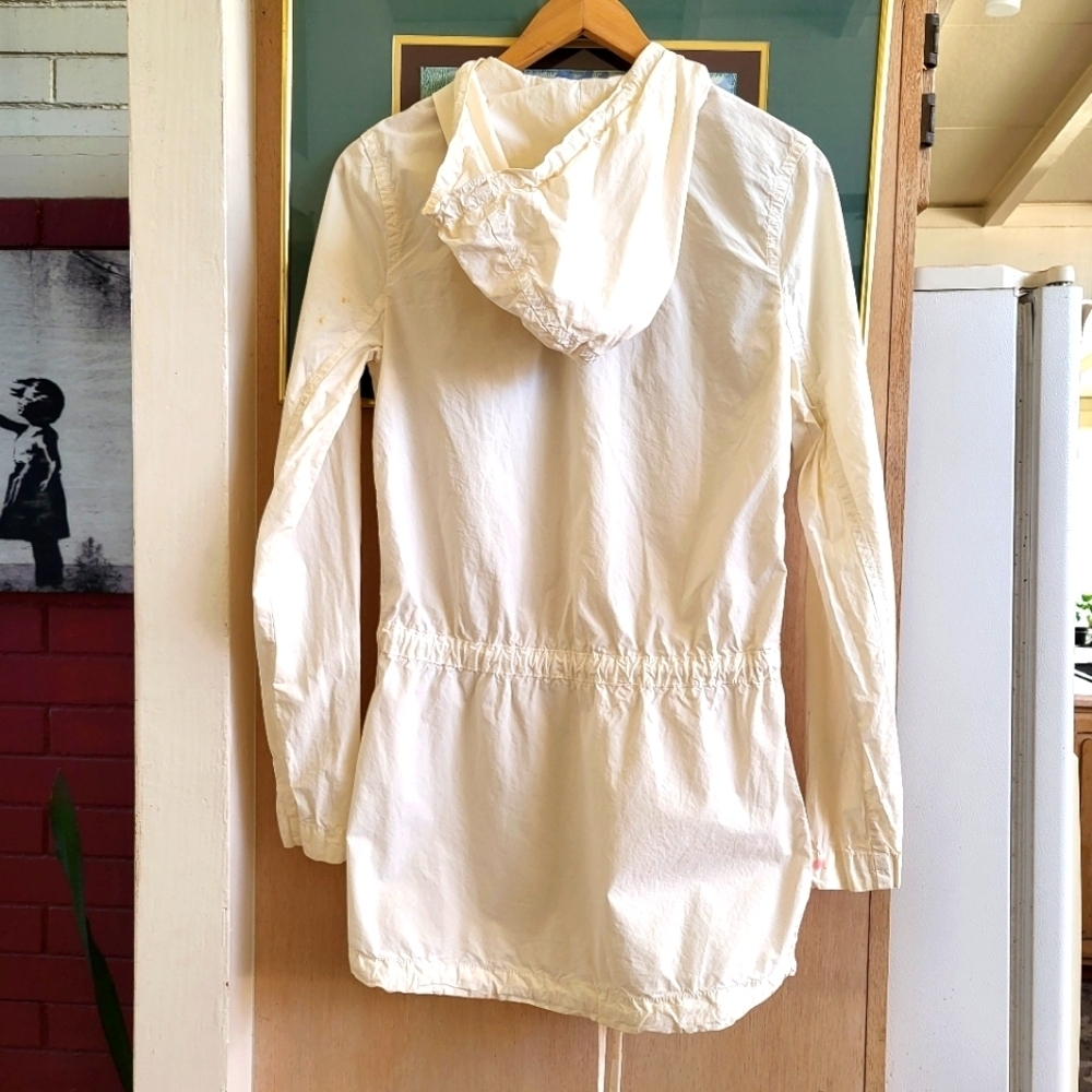 James Perse Off-White Parka zip up Jacket - Picture 7 of 7